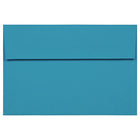JAM Paper - Enveloppes d'invitation colorées A8 - 5,5 x 8,125 - bleu recyclé - Paquet de 50-Ces enveloppes sont parfaites pour envoyer des invitations, des cartes de voeux, des RSVP, des cartes de remerciement, des cadeaux d'anniversaire, des remises de diplômes, des vacances et plus encore