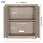 Hudson&Canal - Meuble d'appoint Easton 32 po de largeur - Blanc aulne-8