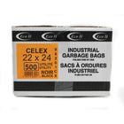 Eco II - Sacs à ordures - 22 po x 24 po - Régulier -  noir -  paquet de 500-22 po x 24 po