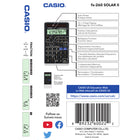 Casio - Calculatrice scientifique fx260 SolarII-Conversions : degré-minute-seconde <> décimale