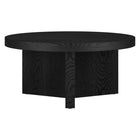 Hudson&Canal - Table basse ron Holm 32" L - Grain noir-La table est fabriquée à partir de matériaux MDF et PVC de haute qualité et durables