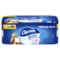 Charmin - Papier hygiénique Charmin Ultra Doux,  rouleaux triples - Paquet de 30-Papier hygiénique Charmin Ultra Doux, 30 rouleaux triples