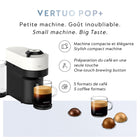 Nespresso - Machine à capsules Vertuo Pop+ par Breville - Blanc-Durabilité : les capsules Nespresso sont recyclables. Toutes les capsules en aluminium collectées par Nespresso sont recyclées