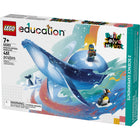 LEGO - Kit de science Animaux de l'Antarctique-Un relief, une baleine, 2 manchots, 2 minifigurines, 2 expériences scientifiques et plus encore