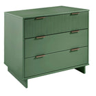 Manhattan Comfort - Granville commode et table de chevet modernes - vert sauge - ensemble de 2-Base de balai moderne ouverte avec pieds latéraux, ajoutant un design de mode sans couture et de la durabilité