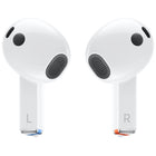Samsung - Oreillettes Galaxy Buds3 – Blanc-Tenue ajustée pour un son sensationnel. Design repensé, conçu pour un son incroyable. Ressentez la différence avec nos toutes nouvelles oreillettes ouvertes offrant une tenue ajustée et inclinée pour adhérer parfaitement à l’oreille.
