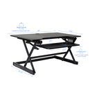 Rocelco - Support de bureau réglable pour clavier assis/debout de 40 po avec tapis anti-fatigue - Noir-DADR40 prend en charge 40 livres
