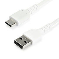 StarTech Câble USB-C vers USB 2.0 de 2 m - Blanc-Chargez vos appareils à l'aide d'un câble USB Type-C haut de gamme conçu pour résister à votre utilisation quotidienne