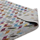 Modway - Gemma Mosaïque à chevrons Tapis de 5 pi l x 8 pi L - Multicolore-Haute densité / Tissé à la machine