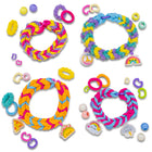Rainbow Loom - Fluff Kit de bracelet - 600 élastiques - 16 breloques - 25 perles-5