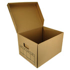 Staples - Boîtes de rangement pour dossiers - 12 po L x 10 po l x 15 po H - Kraft - Lettre/Légal - Paquet de 20-Boîte en carton ondulé Kraft