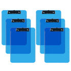 Davis Group - Planchettes à pince transparentes, format lettre, 9 po l x 12 po H – Bleues - 6 par paquet-Les planchettes sont fabriquées en plastique moulé par injection résistant et durable et présentent des bords lisses