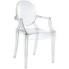 Nicer Furniture - fauteuil fantôme transparente de Louis XVI - 4 pièces-Célèbre style Louis XVI, Chaise confortable.