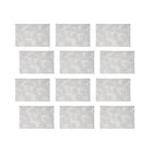 Maxwell & Williams - Accents de Table Napperon Rectangulaire - 45 x 30 cm - Feuille Argentée - Paquet de 12-Essuyer avec un chiffon humide