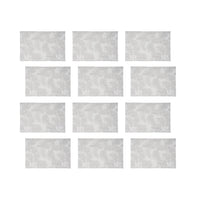 Maxwell & Williams - Accents de Table Napperon Rectangulaire - 45 x 30 cm - Feuille Argentée - Paquet de 12-Essuyer avec un chiffon humide