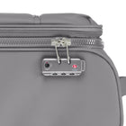Bugatti - Amsterdam Bagage à main souple - Gris-Serrure à combinaison intégrée approuvée par la TSA pour plus de sécurité