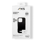 AXS - Ensemble Essentiel - étui PROTech Plus testé contre les chutes, protecteur d’écran et chargeur 30W pour iPhone 16 Pro Max - Noir-PROTech Plus - Résistant aux chutes jusqu’a 10 pieds