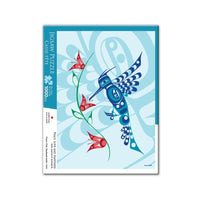 Oscardo - Casse-tête Peace Love & Happiness de Francis Dick avec motif artistique autochtone - 1000 pièces-Casse-tête de 1000 pièces mettant en vedette l’art autochtone – mettant en valeur des designs authentiques d’artistes des Premières Nations, des Inuits et des Métis de partout au Canada