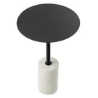 Modway - Lyric Manche Table d’appoint - Blanc Noir-Bloc-notes non-marquage