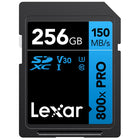 Lexar - 256 Go carte mémoire 256GB High-Performance 800x PRO SDHC / SDXC UHS-I - Blue Series - Noir-Partagez vos images plus rapidement avec des vitesses de transfert plus élevées allant jusqu'à 150 Mo/s