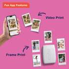 Fujifilm - Imprimante pour téléphone intelligent Instax Mini Link 3 - Rose cendré-Ajout de messages, de filtres et d'autocollants aux images sur ton téléphone intelligent avant l'impression
