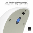 Umbra EMPEROR - Distributeur à savon et liquide hydroalcoolique automatique 355ml, Blanc et Nickel-6