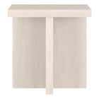 Hudson&Canal - Table d'appoint carrée Elna de 56 cm de largeur, , blanc aulne-La table est fabriquée à partir de matériaux MDF de haute qualité et durables