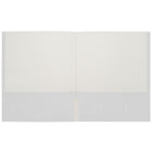 Staples - Porte-document à deux pochettes - format lettre - blanc-Peut contenir jusqu'à 100 feuilles de papier de format lettre (50 par pochette)