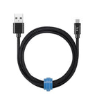 Blu Element – Câble de chargement/synchronisation USB-C tressé, 6 pi, noir (B6TCBK)-Conception tressée très durable et résistante à l'usure et à la déchirure