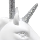 Simple Designs - Lampe de table - Licorne argentée et blanche scintillante-7