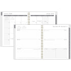Mead - Agenda hebdomadaire/mensuel encre de galaxie 2026 - 11 po H x 8 1/2 po l - bleu - bilingue-15 mois complets de planification hebdomadaire/mensuelle + 3 pages mensuelles