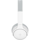 Belkin - Mini casque supra-auriculaire sans fil pour enfants avec étui - blanc-Volume maximum de 85 dB pour assurer la protection auditive