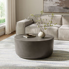 Modway - Brion Rond intérieur - Terrasse extérieure Béton Table basse - Gris-Nivelleurs non marqués