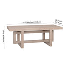 Hudson&Canal - Table basse rectangulaire Breslow 47" L - Blanc aulne-9