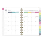Emily Ley - Agenda scolaire hebdomadaire/mensuel pour étudiants Simplified 2026-2027 - 8 1/2 po H x 5 3/8 po l - floral - anglais-Les pages spéciales comprennent 2 feuilles d'autocollants, 2 pages « À propos de moi », une page « Regarder vers l'avant » et « Retourner en arrière »