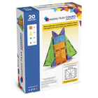 Magna-Tiles - Ensemble de construction magnétique combiné de 20 pièces-Qualité Supérieure: Les pièces MAGNA-TILES sont fabriquées à partir de plastique MABS de qualité alimentaire, non toxique, exempt de BPA, de phtalates et de latex. Nos aimants sont sélectionnés avec les enfants à l’esprit, leur permettant de séparer facilement les tuiles pour construire en toute sécurité et sans frustration.