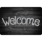 Ashley Productions - The Original Fun Mat - Tapis de Bienvenue - 15 -5" x 23 -5" - Bois Noir de Bienvenue-Mesure et design : Le tapis de bienvenue en bois noir mesure 15,5 po x 23,5 po.