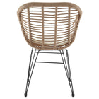 Manhattan Comfort - Ensemble de salon de patio moderne Antibes pour 2 personnes avec table d’appoint - beige et crème - ensemble de 3 pièces-Pieds métalliques géométriques et originaux pour design et durabilité