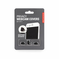 Kikkerland - Cache Confidentialite Webcam - Noir-3 housses individuelles pour les webcams