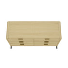Manhattan Comfort - Grace commode double moderne 60" - chêne naturel et or-20 po L x 60 po l x 33 po H