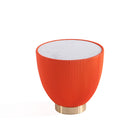 Manhattan Comfort - Ensemble de 2 tables : table basse Anderson moderne 71,5 cm et table d’appoint 46,8 cm - Orange-9