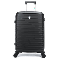 TUCCI - Bagage d'enregistrement à coque rigide Lussore 28 po - Noirs-Conçu en Italie – Savoir-faire et style italiens premium. Fabriqué avec une coque rigide en polypropylène haut de gamme, flexible, légère et conçue pour durer