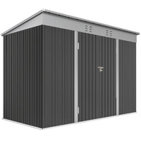 Outsunny - Abri de rangement 9 pi x 4 pi-L'abri spacieux accueille les outils et équipements de jardin
