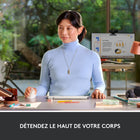 Logitech - Lift Souris Ergonomique Verticale - Blanc-Plus relax pour une concentration au max : Travaillez avec une souris d'ordinateur sans fil dotée de boutons personnalisables, de clics silencieux et d'un défilement fluide