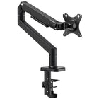 ShoppingAll - Bras De Moniteur Haut De Gamme À Fixation De Bureau Pour Un Écran, Noir-mouvement complet : inclinaison, pivot, rotation