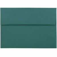 JAM Paper - Enveloppes d'invitation A7 Premium - 5 1/4 x 7 1/4 - vert sarcelle - Paquet de 100-Caractéristiques de l'enveloppe : Fermeture en gomme à rabat droit, finition en papier lisse de haute qualité