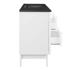 Modway - Render 48" Vanité de salle de bain à un seul lavabo - Blanc Noir-8