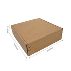 Reliabag - Boîtes d'expédition en papier kraft ondulé auto-adhésives - 9" x 9" x 2" - Paquet de 40-40 pièces expédiées à plat, économisez de l'espace de stockage