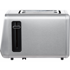 Salton - grille-pain tactile - 2 tranches acier inoxydable-Ramasse-miettes amovible pour faciliter le nettoyage et les guides auto-ajustables centrent le pain pour le griller uniformément 