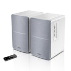 Edifier - R1280T Enceintes de bibliothèque alimentées par batterie de style technologique - Blanc-Entrées RCA doubles pour éviter de replonger différents appareils. Branchez-en deux à la fois pour plus de commodité